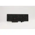 Lenovo Chicony - Erstatningstastatur for bærbar PC - bakbelysning - Belgisk - svart - for ThinkPad P15 Gen 2 20YQ, 20YR T15g Gen 2 20YS, 20YT