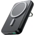 JOYROOM JR-W050 20W PD3.0 hurtigladende powerbank 10000mAh magnetisk trådløs lader ekstern batteripakke med ringholder og støtteben - svart