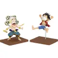 Banpresto One Piece Monkey D Luffy & Enel World Samlefigur 7 Cm
