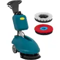 Ulsonix batteridrevet gulvvaskemaskin 35 cm 15 l 160 o/min