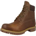 Timberland for man. TB1270942141 Premium 6 Inch brown leather ankle boots (44.5 W), Flat, Laces, Casual, Outdoor