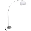 Brilliant Vessa - Gulvlampe - 1 sokkel - E27 - arc - hvit, krom