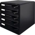 Leitz - Skuffskap - 5 skuffer - for A4 - svart