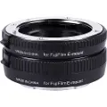 Viltrox DG-FU, Fujifilm, Fujifilm FX X-E1 X-E2 X-Pro1, X-A1 X-M1, 1 stykker, Sort, Sølv, 85 mm, 60 mm
