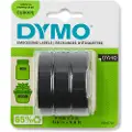 Dymo 3D prægetape 9mm x 3m sort selvklæbende - (3 stk.)