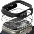 Ringke Slim Apple Watch Ultra/Ultra 2 Deksel - 49mm - 2 Stk. - Klar & Svart