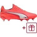 Puma KING ULTIMATE MxSG Football Boots Unisex, Shoes, Glowing Red/White/Red Fire, 47