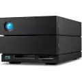 LaCie 2big Dock STLG20000400 - Harddiskarray - 20 TB - 2 brønner (SATA-600) - HDD 10 TB x 2 - Thunderbolt 4, USB 3.2 Gen 2 (ekstern) - med 5-års Rescue Data Recovery Service Plan