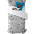 Play Fabrics Superman Dynetrekk Med Knapper Til Seng 135/ 140x240 Cm