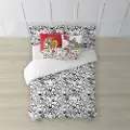 Play Fabrics Tom & Jerry Dynetrekk Med Knapper Til 80 Seng 140x200 Cm