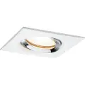 Paulmann 929.04, Innsunket spotlight, GU10, LED, 7 W, 2700 K, Kromfarget, Hvit