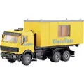 KIBRI 16310 H0 Lastbiler model Mercedes Benz LP omskifterleder med sporbyggercontainer
