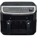 Gastronoma 18290006 Varmlufts/-frituregryde 9 l 2400 W Timerfunktion, Beskyttelse mod overophedning, med display, Non-stick-belægning, Grillfunktion Sort