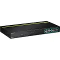 Trendnet TPE TG160G - Switch - 16 x 10/100/1000 (PoE+) - rackmonterbar - PoE+ (246 W) - TAA-samsvar