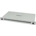 Synergy 21 FO patchpanel for 24xLCD dupleksuttak 191HE uten LC-koblinger lysegrå Synergy 21