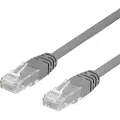 Deltaco UTP Cat6 patchkabel 0.5m, grå