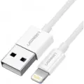 UGREEN USB-A <-> Lightning - 2m - Hvit