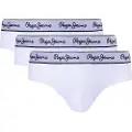 Pepe Jeans for man. PMU10970 Pack 3 Classic Briefs white (XXL), Homewear, Organic Cotton, Sustainable