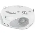 Champion Boombox CD/Radio/MP3/USB White