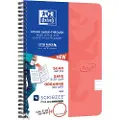 Oxford Touch Spiralblok A5 linjert 7mm soft touch omslag dobbeltspiral 180 sider