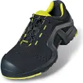 Uvex 85142, Unisex, Voksen, Vernesko, Limefarget, Sort, P, S1, ESD, SRC, Hurtigsnører