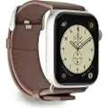 SBS Eco Leather urrem til Apple Watch 42/44/45/49mm. Brun