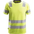 Snickers AllroundWork T-shirt 2530 High-Vis, kl. 2, gul, str. XL