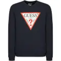 GUESS for man. M2YQ37K6ZS1 Triangle sweatshirt with navy logo (XL), Casual, Cotton