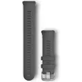 Garmin Silikonstropp til håndleddet - Swim Series 2 (grå/sølvspenne) (010-12929-02)