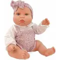 Berjuan Plump Lilac Flore Dungarees Baby Dukke 50 Cm