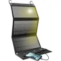 SBS bærbart solcellepanel 21W sort