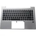 HP - Erstatningstastatur for bærbar PC - bakbelysning - Tysk - med toppdeksel - for ProBook 640 G8 Notebook, 650 G8 Notebook