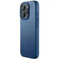 Mujjo Leather Case - etui skórzane do iPhone 16 Pro kompatybilne z MagSafe (monaco blue)