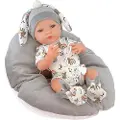Berjuan Nyfødt Jente Kanin Bodysuit Baby Dukke 45 Cm