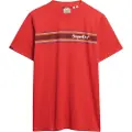 Superdry Venue Logo Stripe Relaxed Kortarmet T-skjorte