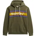 Superdry Venue Logo Stripe Relaxed Hettegenser