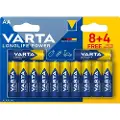 Varta 04906, Engangsbatteri, AA, Alkalinsk, 1,5 V, 12 stykker, Blå, Gull