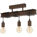 Eglo Townshend 4 - Taklampe - 3 innganger - E27 - antikkbrun