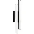 Eglo Serricella, Vegglys, Sort, Hvit, Plast, Stål, IP55, Fasade, I