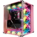 Talius Cronos Orchid Rgb Crystal Pc-tårnkasse