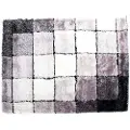 Home Decor Polyester Hvitt Rutete Teppe 160x230x2 Cm