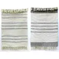 Home Decor Polyester Hvit Boho-frynser Teppe 160x230x0.75 Cm 2 Enheter