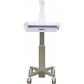 Ergotron CareFit Slim 2.0 - Vogn - lett bruk - for Alt-i-ett / LCD-skjerm - skuff (1x1) - medisinsk - aluminium, kvalitetsplast, sinkplettert stål - hvit, varm gråfarge - skjermstørrelse: inntil 27