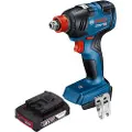 Bosch GDX 18V-200 Professional - Støtskiftenøkkel - trådløs - 1/4 hex socket, 1/2 firkantnøkkel - 200 N·m - uten batteri - 18 V - SOLO