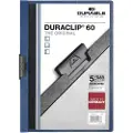 Durable DURACLIP 60 - Klipsfil - for A4 - kapasitet: 60 ark - mørkeblå med transparent frontdekke