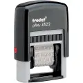 Trodat Printy 4822 - Stempel - selvfargende - tilpasset tekst - 4 mm - 24 mm bredde - svart håndtak