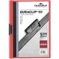 Durable Duraclip 60, Rød, Gjennomsiktig, PVC, 60 ark, A4, 1 stykker