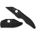 Spyderco MicroJimbo, Black G-10, Black Blade