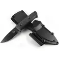 Benchmade Mini Bushcrafter Cru-Wear kniv, Black Cerakote, Carbon Fiber