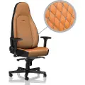 Noblechairs ICON Series Real Leather - Cognac / Black Gamingstol - Brun/Svart - Lær - Opptil 150 kg